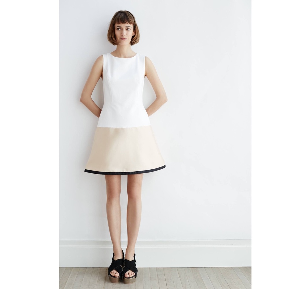 Anthropologie Gold Dipped Mini Dress - image 1